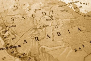 خريطة المملكة العربية السعودية وحدودها