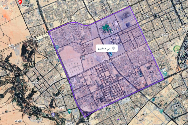 اين يقع حي حطين في الرياض