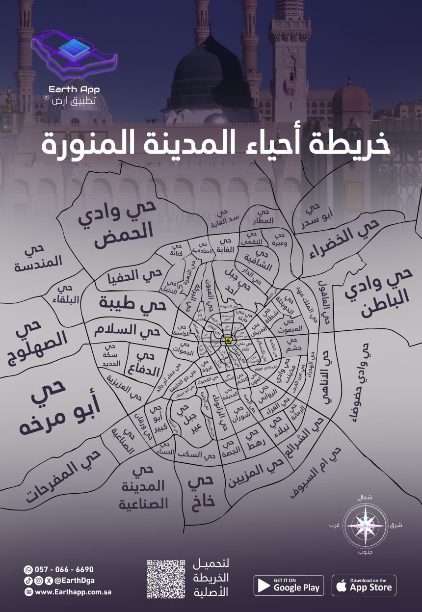 احياء المدينة المنورة